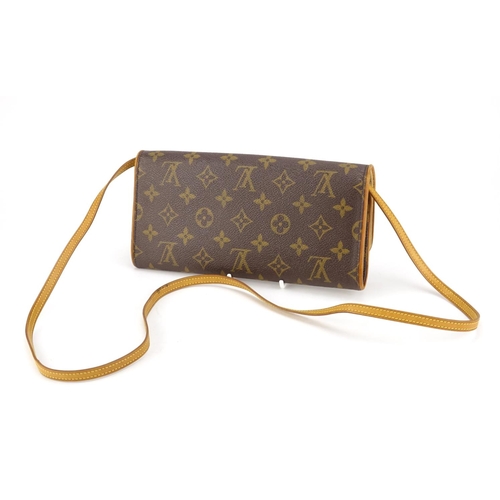 2444 - Louis Vuitton monogram pochette twin GM crossbody bag, with dust bag, 24.5cm wide