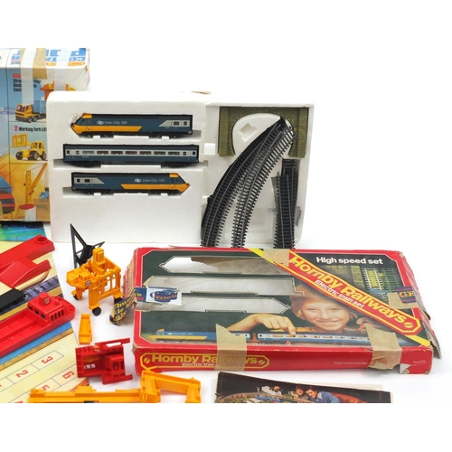 2291 - Hornby railway's OO gauge electric train set and a Matchbox container port play set, both with boxes