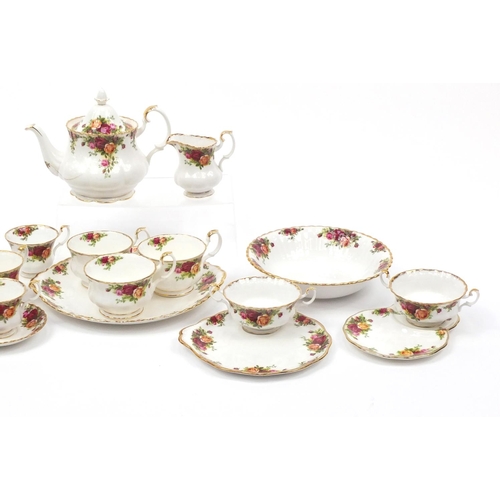 2279 - Royal Albert Old Country Roses including teapot, cups and plates