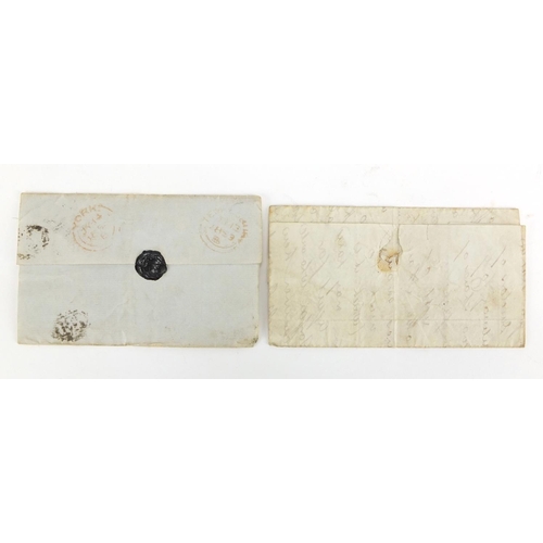 138 - 19th century postal history penny black and penny red covers, dated 1840 and 1853