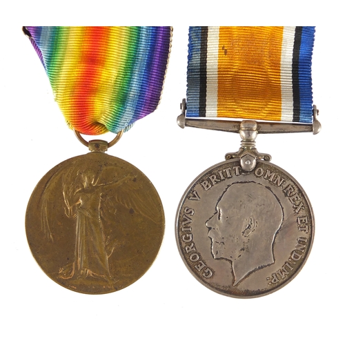 190 - British Military World War I pair awarded to 906280GNR.G.F.GALLOP.R.A.
