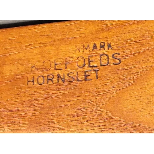 2058 - Set of four Danish teak Eva chairs by Koefoeds Hornslet, 96cm high