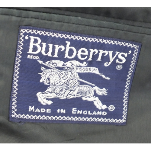 2464 - Two 1970's Burberry's silk lined jackets comprising one Cashmere and one lamb's wool
