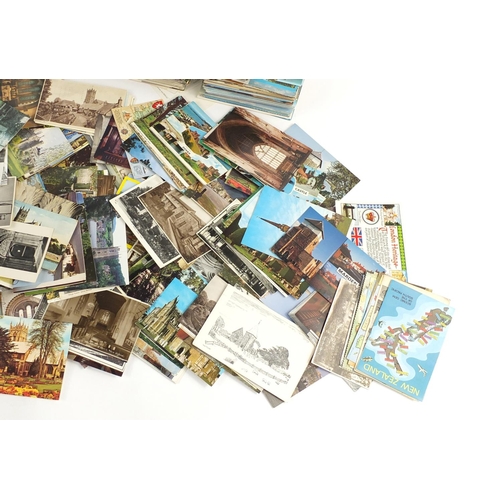 666 - Extensive selection of mostly topographical postcards