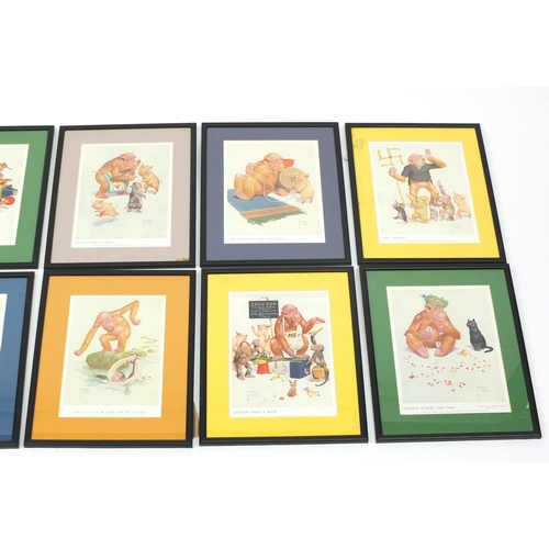 513 - Ten Lawson Wood comical prints, mounted and framed, each 28.5cm x 20.5