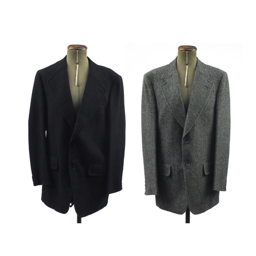 2464 - Two 1970's Burberry's silk lined jackets comprising one Cashmere and one lamb's wool