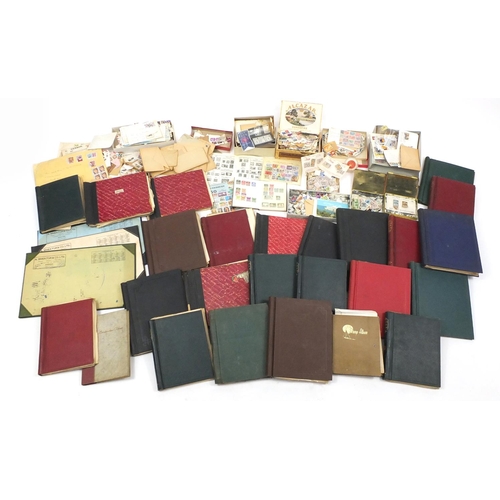 328 - Large collection of 19th century and later British and World stamps, predominantly arranged in album... 