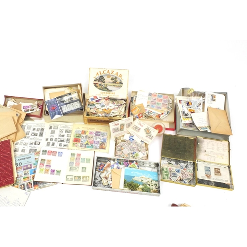 328 - Large collection of 19th century and later British and World stamps, predominantly arranged in album... 