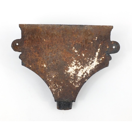 264 - Victorian cast iron hopper, 40cm high