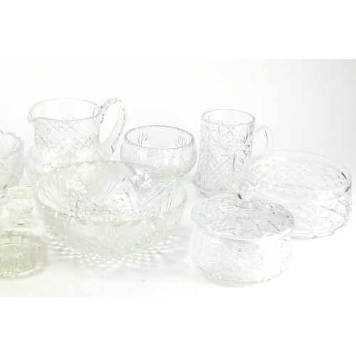 839 - Cut glassware including Edinburgh, Waterford and Brierley