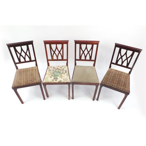 52 - Four vintage Leg-o-Matic folding chairs