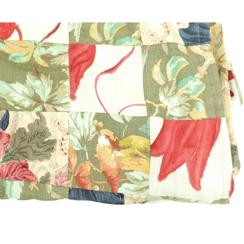 51 - Vintage floral patchwork cover