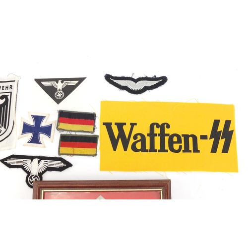 989 - German Military interest items including cloth patches