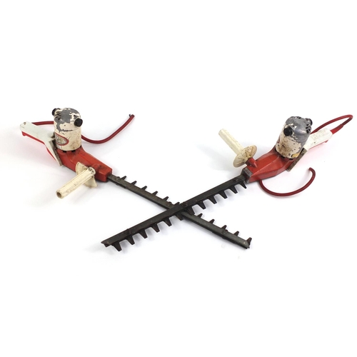 303 - Two vintage The Little Wonder hedge trimmers