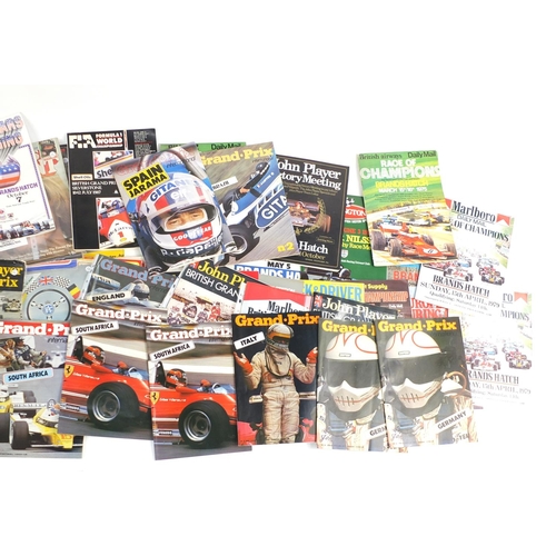 970 - Mostly 1960's and 70's Grand Prix and other racing programmes and magazines