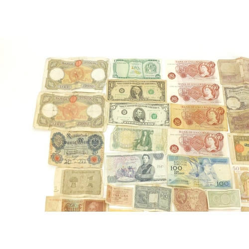 505 - World bank notes including USA and Great Britain