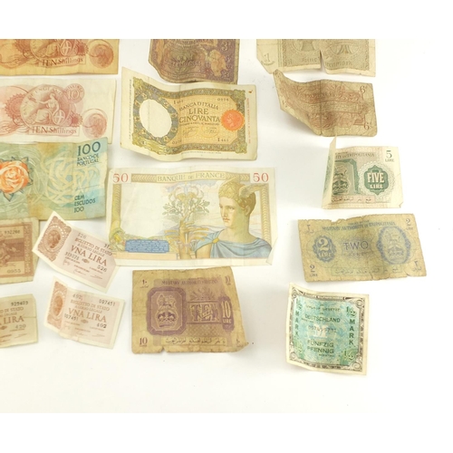 505 - World bank notes including USA and Great Britain