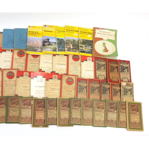 968 - Collection of vintage ordnance survey maps