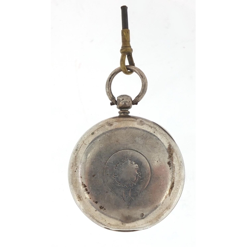 358 - Gentleman's silver open face pocket watch, the fusee movement inscribed Thomas Pritchard, 5cm in dia... 