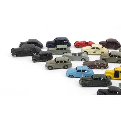 832 - Mostly Dinky die cast vehicles including Rover 75, Hillman Minx and Austin taxi
