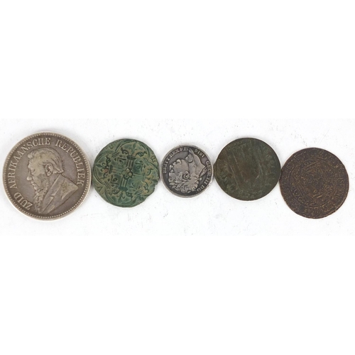 484 - Antique and later World coinage including a George III 1816 six pence