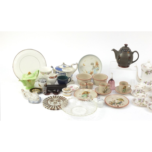 848 - China and glassware including Rosenthal, Johnson Bros dinnerwares, Denby Marrakesh teapot, Denby cup... 