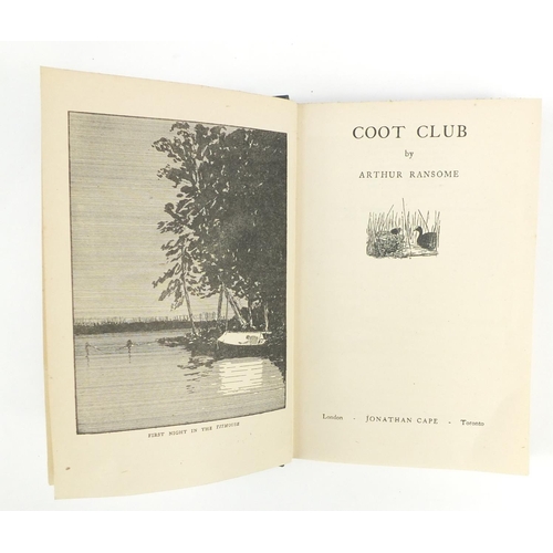 942 - Arthur Ransome eleven hardback volumes including Peter Duck, Pigeon Post and Coot Club