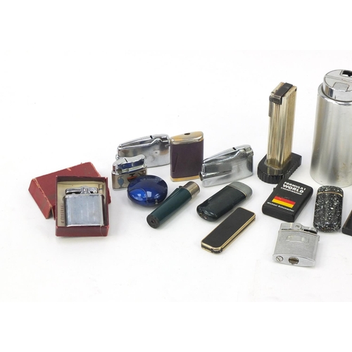 619 - Table lighters and pocket lighters including Ronson and Calibri