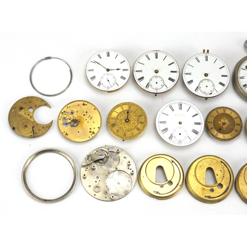 340 - Pocket watch movements including Charles Frodsham, William Erskine and C. Saruet?