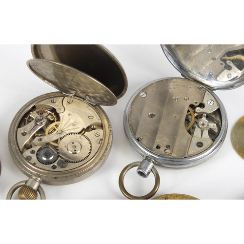 340 - Pocket watch movements including Charles Frodsham, William Erskine and C. Saruet?