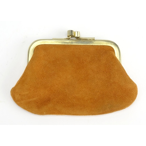 825 - Vintage Corbeau elephant skin handbag, 19cm high