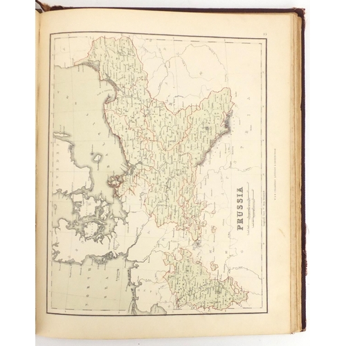 929 - Chambers's Atlas for the People, 19th century hardback book, published William & Robert Chambers Lon... 