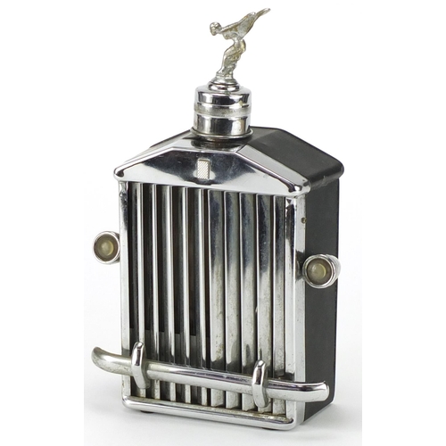 2202 - Vintage Rolls Royce grill design musical decanter, 25cm high