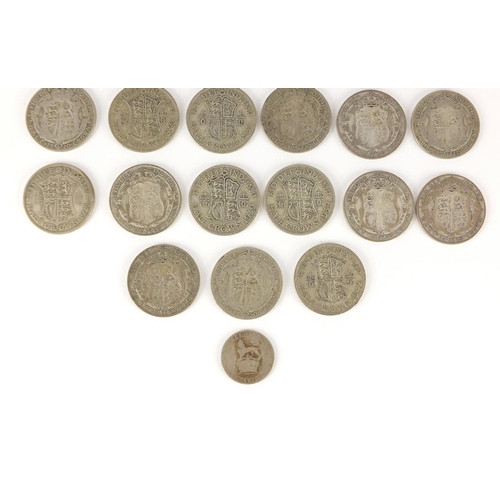 2297 - Mostly British pre 1947 half crowns, approximate weight 375.0g