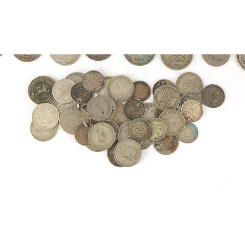2298 - Mostly British pre 1947 coins including florins, approximate weight 310.0g