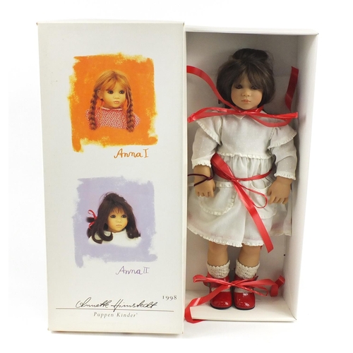 2085 - Annette Himstedt Puppen Kinder Anna II doll with certificate and box, 65cm in length