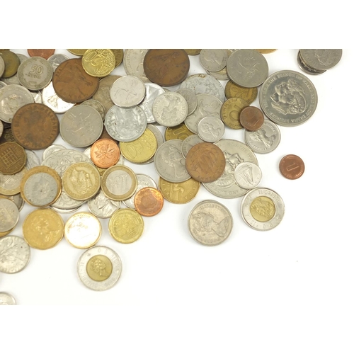 499 - Antique and later British and World coins including five pound coins