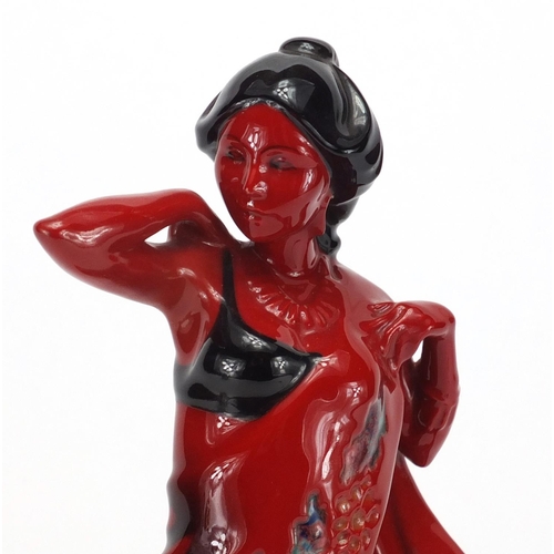 2049 - Royal Doulton Flambé Eastern Grace figurine HN3683, 32cm high