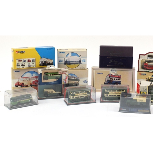 2327 - Die cast collectors buses, with boxes including original Omnibus, Corgi Golden Jubilee and Corgi Cla... 