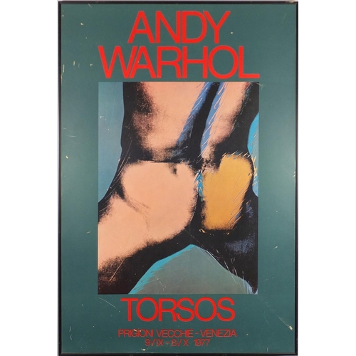 2121 - Andy Warhol - Torsos, print in colour, framed, 98cm x 67cm
