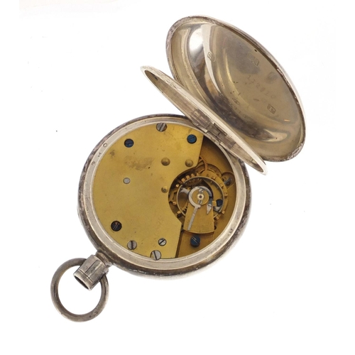2425 - Gentleman's silver open face pocket watch with subsidiary dial, Birmingham 1916, 5cm in diameter