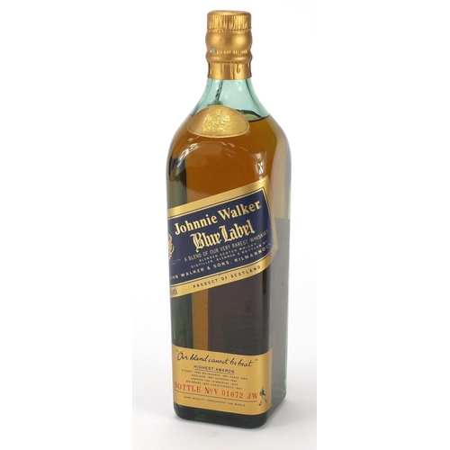 2099 - 70cl Bottle of Johhnie Walker blue label whisky with box, bottle number V01072JW