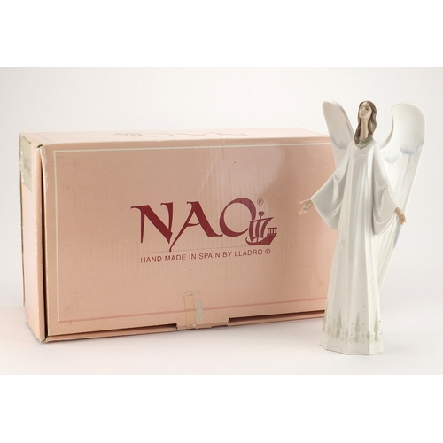 2242 - Large Nao angel with box, number 1273, 32cm high