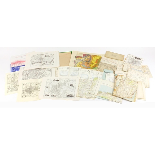 936 - Large selection of maps including some Military