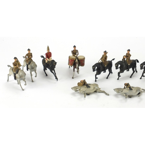 782 - Britains figures on horseback with articulated arms