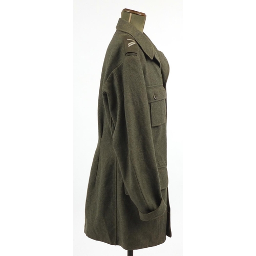 1022 - Swedish Military interest tunic, stamped marks to the interior