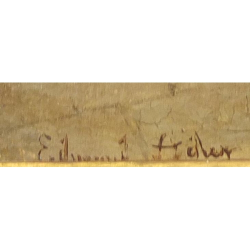 1231 - Gentlemen in Taverns, pair of oil on canvases, each bearing indistinct signatures possibly Edward Fr... 