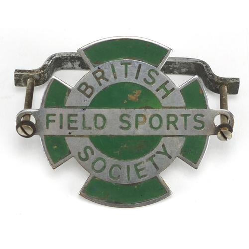 671 - British Field Sports Society enamelled car badge