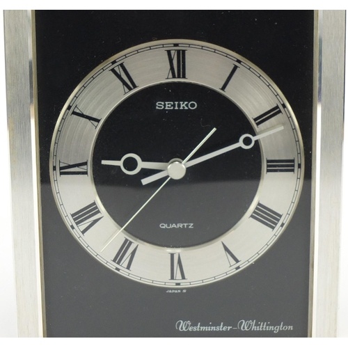 Seiko quartz mantel clock with Westminster chime,  high