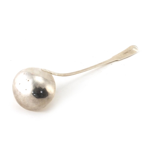 891 - Georgian silver soup ladle, R.C London 1804, 32cm in length, approximate weight 217.8g